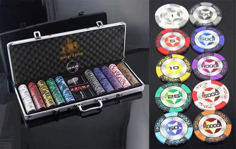 High End 14g Poker Chips 500pc Set